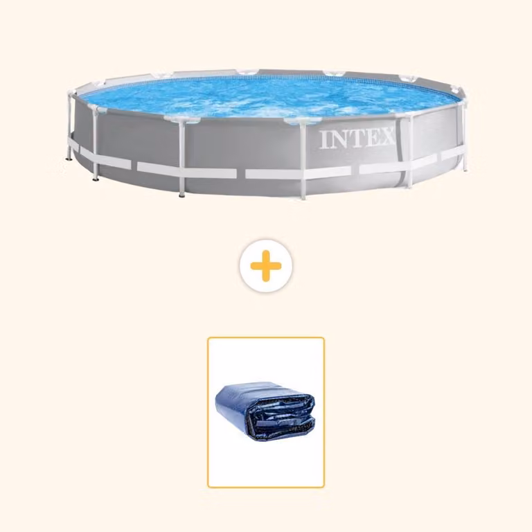 Struttura per piscina a forma di prisma - 366x76 cm - in 2 parti - modello S21347
