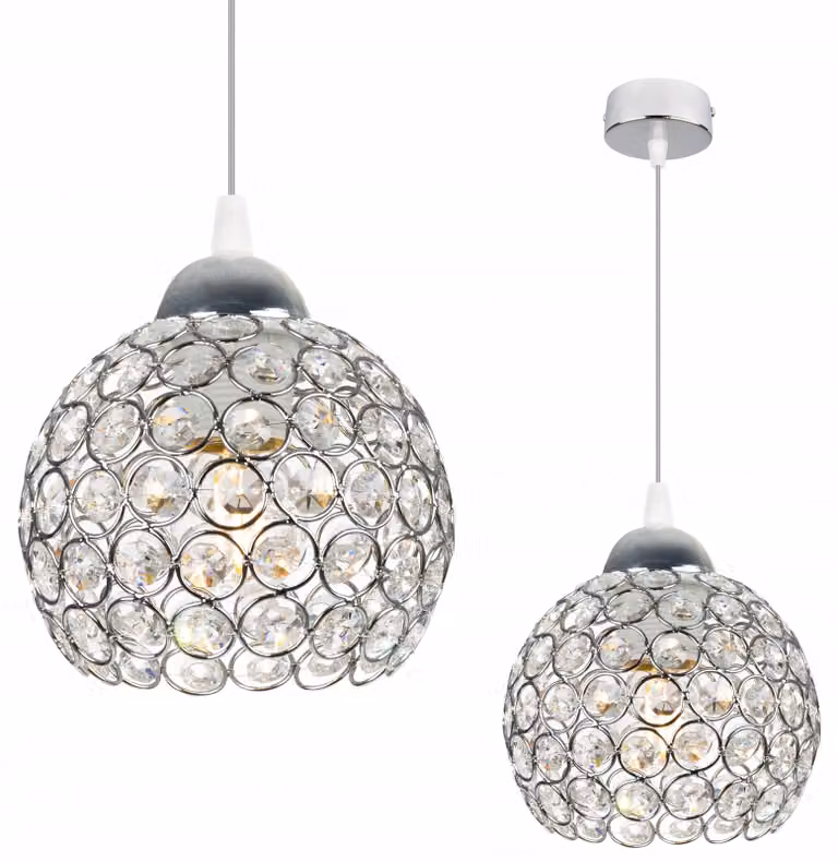Lampadario Cromato Lampadario A Sospensione Lampadario A Soffitto Cristallo