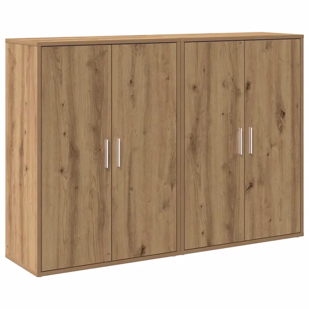 Set di 2 credenze vidaXL in legno marrone stile minimalista L: 60 cm, P: 31 cm, H: 84 cm – 2