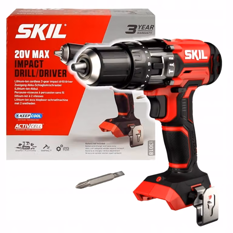 Skil Akku-Schlagbohrmaschine 3018 „20V Max“ (18V) mit Zweiganggetriebe