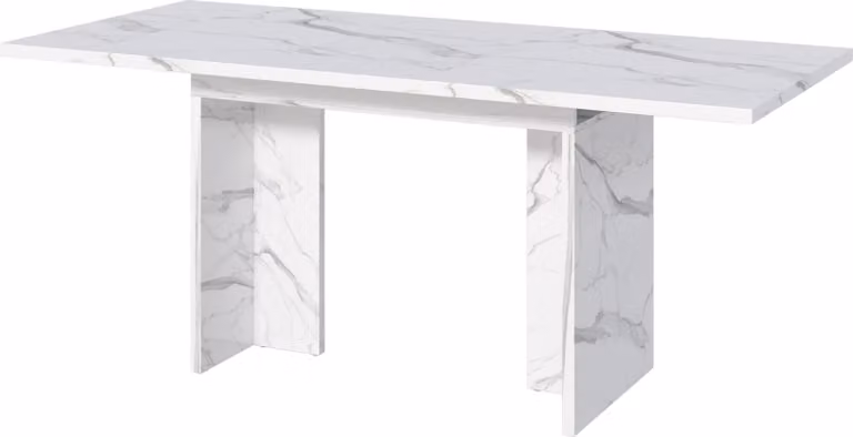 Tavolo da pranzo allungabile, 140/180*80 cm, adatto a 6-8 persone, forma rettangolare, piano ispessito, stile semplice, tavolo per sala da pranzo, cucina