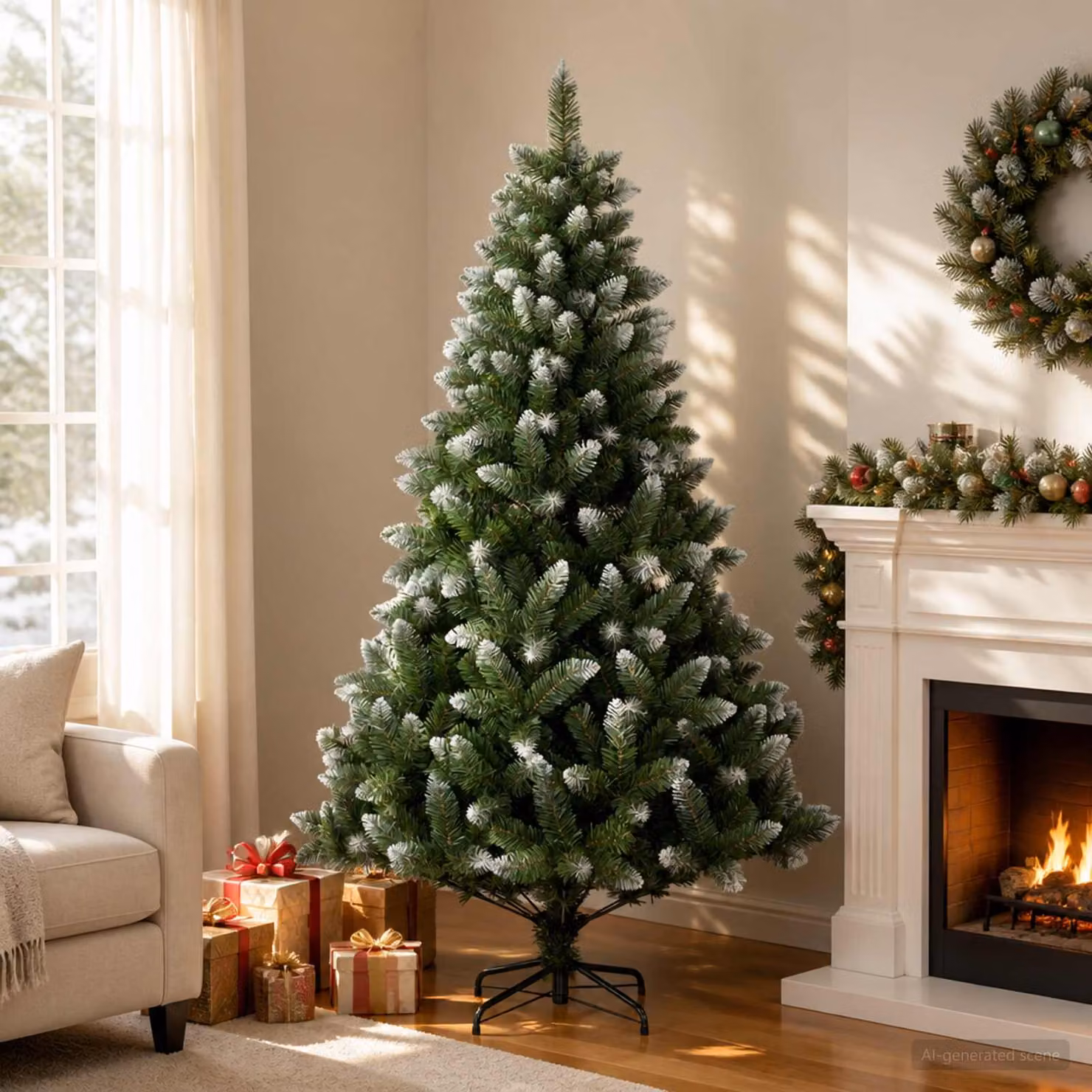 vidaXL Albero di Natale artificiale 210 cm PVC e Metallo Verde