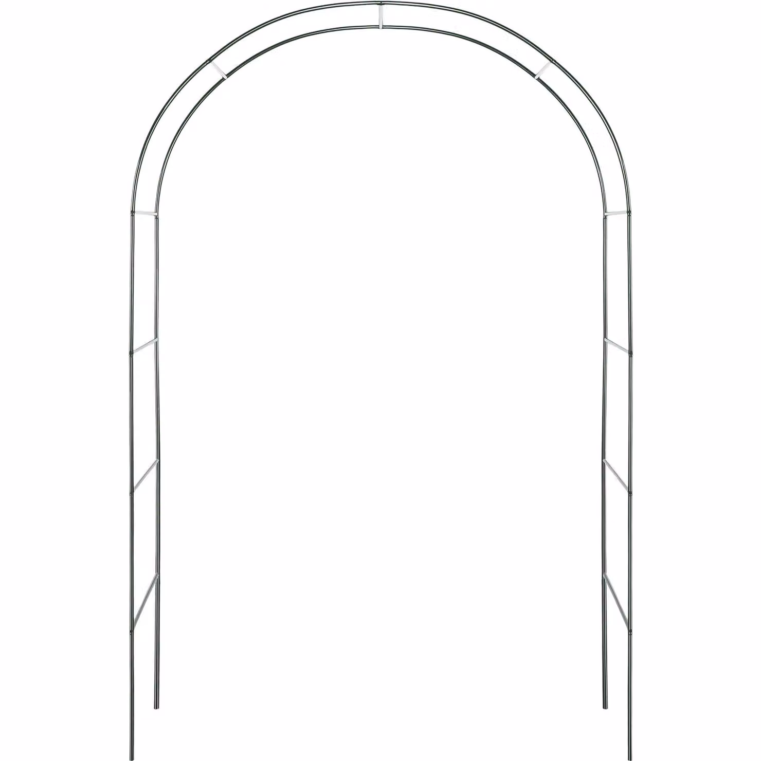 Set di 2 archi per rose rampicanti TecTake GmbH in acciaio, colore verde, H: 240 cm, L: 140 cm, P: 40 cm – 3