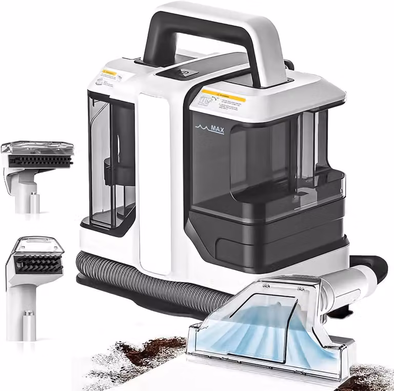 Aspirapolvere portatile per tappeti - 450W, potenza di aspirazione 12 kPa - Utilizzabile sia per superfici umide che asciutte - Design compatto e maneggevole - Ideale per divani e sedili auto