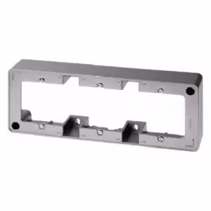 Berker 10319004 Cornice a vista tripla in acciaio inossidabile verniciato, a vista, accessori