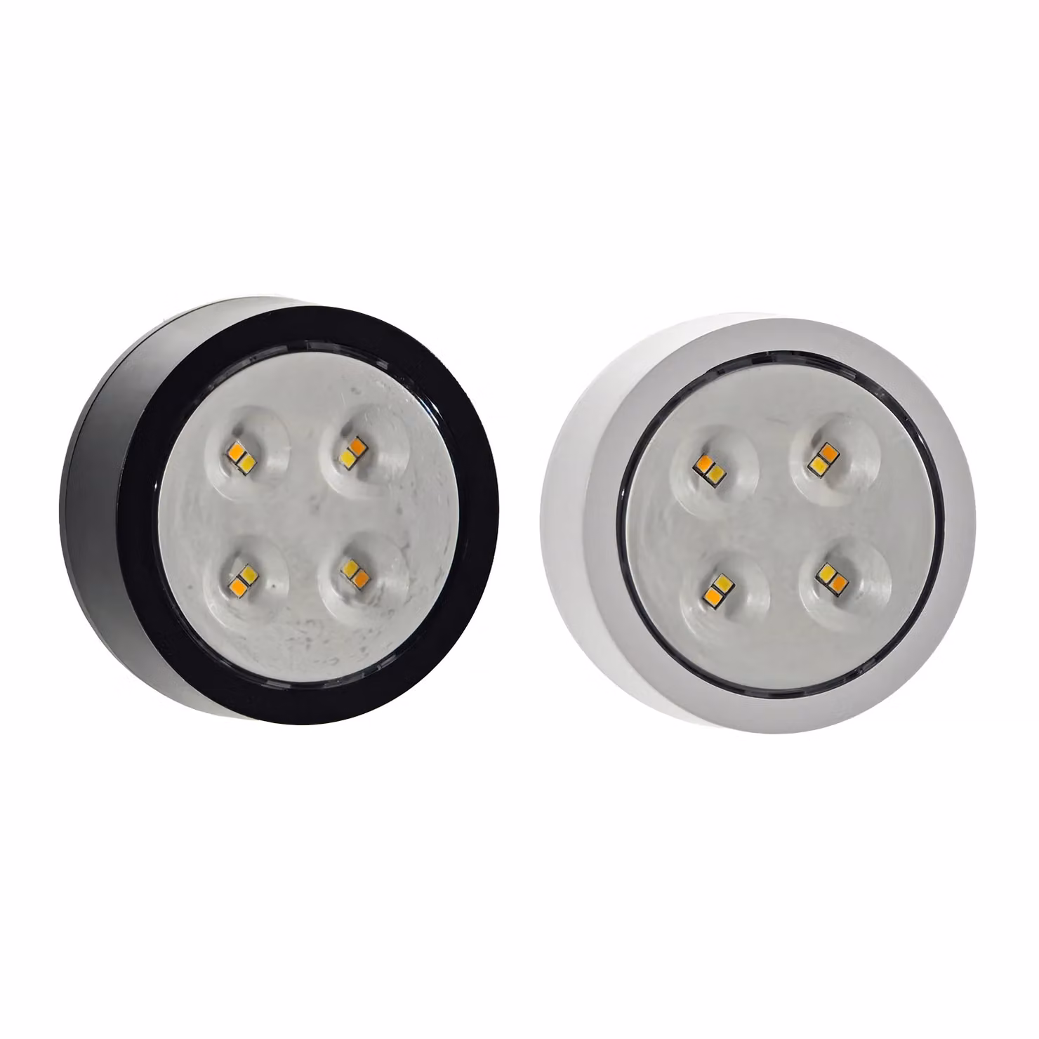 DICTROLUX SmartLight Lampada LED sottopensile a batteria, dimmabile e autoadesiva, colore nero, Diametro: 9 cm