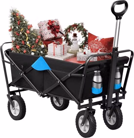 Carriolo per bambini - Carriolo - Ripiegabile - Carriolo per bambini - Carriolo per bambini - Carriolo con manubrio per spingere - Carriolo per giardino - Carriolo per spiaggia