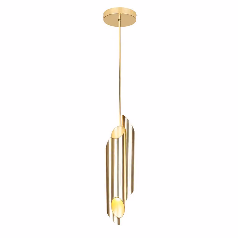 Lampadario Libra dorato 6xE14x40W in ottone, dimensioni: 85,5x12x8,5 cm, IP20, Milagro