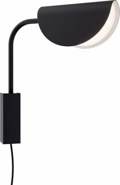Applique Maytoni Mollis nera in metallo con attacco G9 MOD126WL-01B