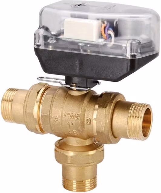 Valvola Di Zona 3/4" ICMA Art.343 Comando Motorizzato 3 Vie Completo 230V