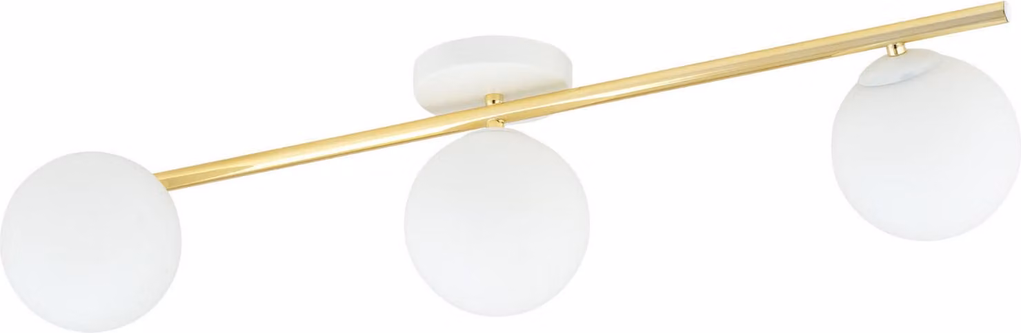 Lampada da soffitto Emibig 3xE14 10W SPLENDI con 3 paralumi bianchi 1249/3