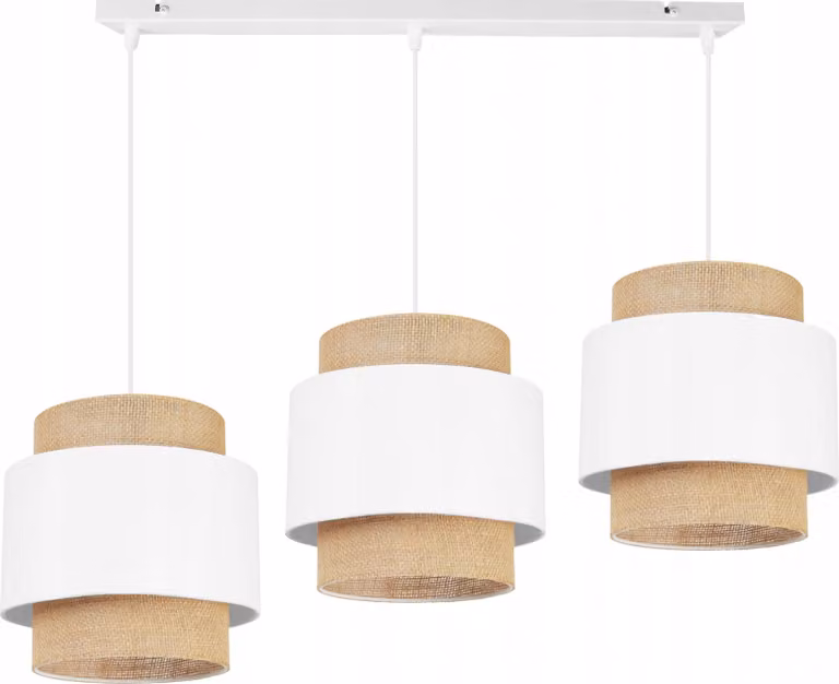 Lampada a sospensione, lampadario da soffitto, paralume, Boho Juta