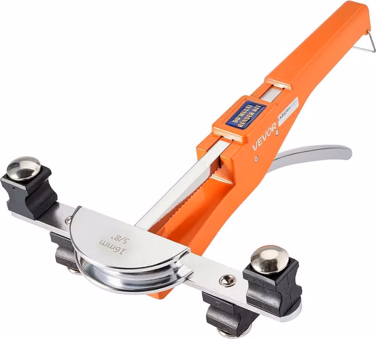 Kit piegacilindri, da 6 mm a 22 mm, piegacilindri compatto a cricchetto, utensile manuale per piegatura in avanti/indietro, con 7 matrici in lega di alluminio, per rame HVAC, climatizzazione, refrigerazione, riparazione auto