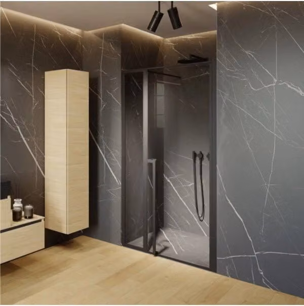 Porta doccia a battente in nicchia RIHO LUCID trasparente L 120 cm x H 200 cm