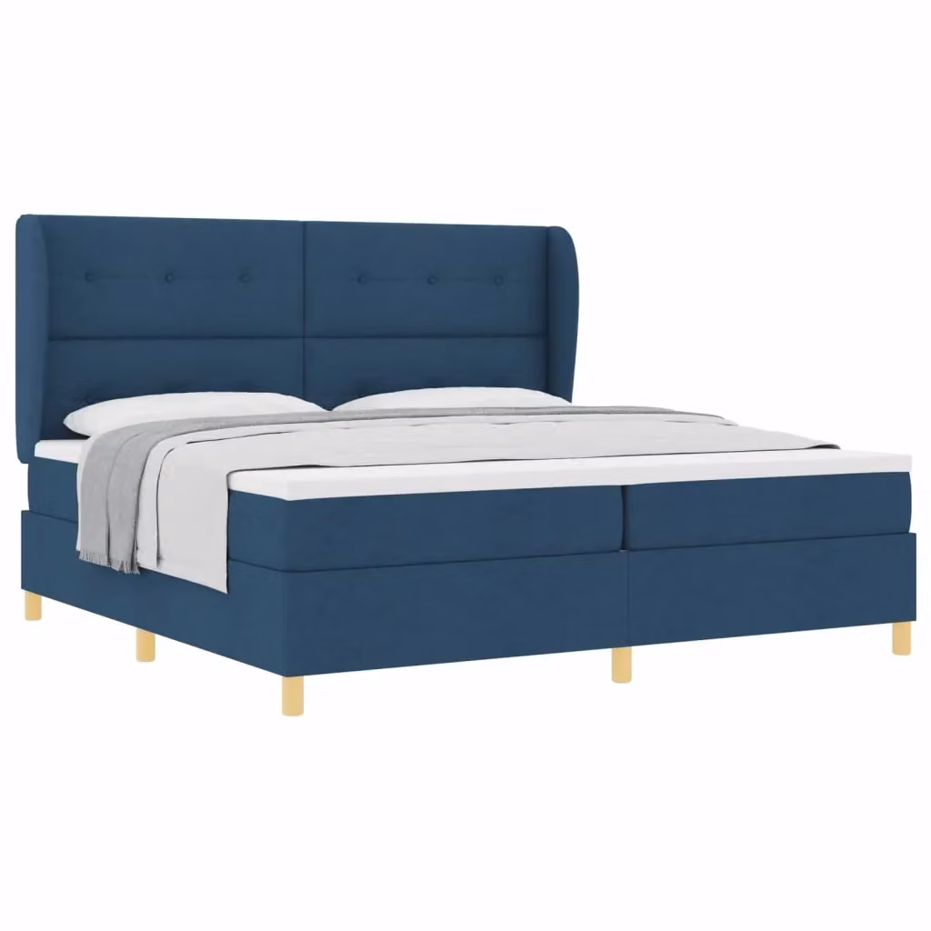 Letto ibrido con testiera in tessuto blu vidaXL L: 200 cm, P: 200 cm, H: 280 cm – 2