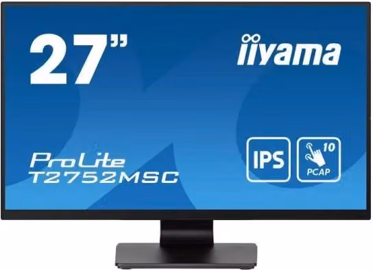 Monitor PC Iiyama Prolite T2752MSC-B1 da 27 pollici Full HD IPS Touch Screen Nero