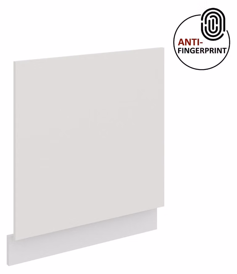 Pannello frontale per lavastoviglie da incasso da 60 cm ARIA bianco ultra opaco + bianco opaco, frontali di alta qualità con rivestimento anti-impronta, cucina a incasso