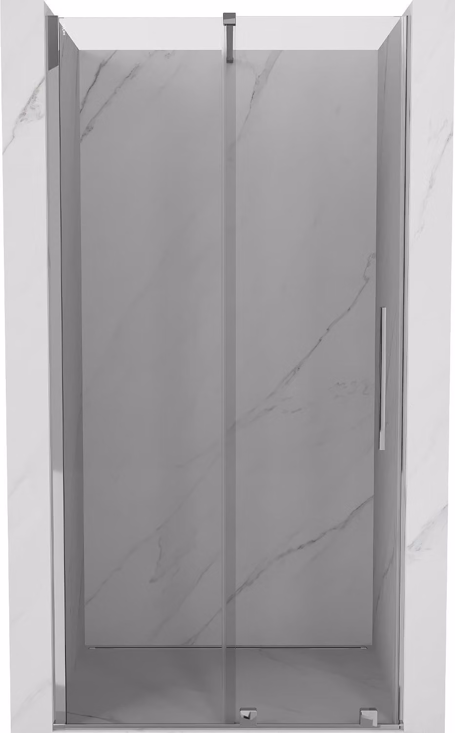 Mexen Velar porta doccia scorrevole 110 cm, trasparente, cromo - 871-110-000-01-01