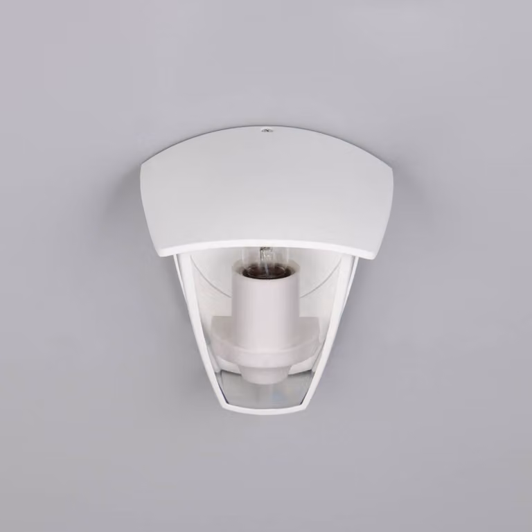 Trio Lighting Applique da esterni VENTA, dimmerabile, Bianco / Opale, Alluminio, Applique da esterni