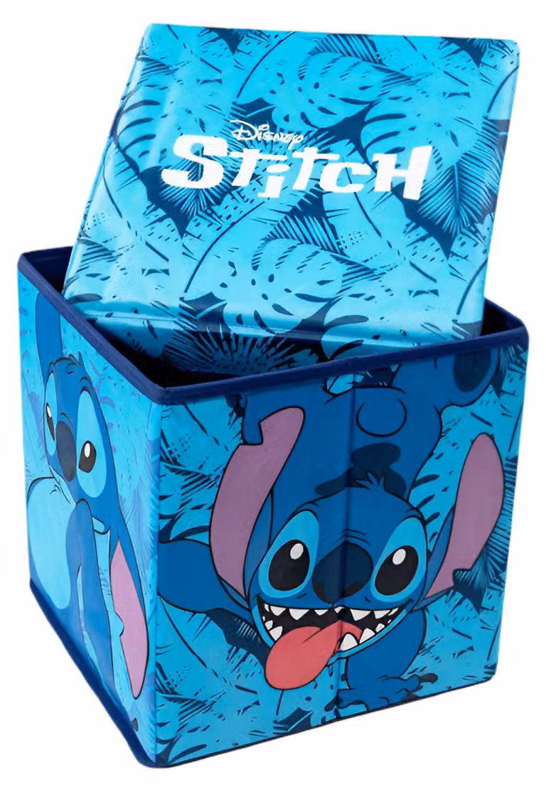 Cesto portaoggetti Disney Lilo & Stitch per bambini con coperchio, 30x30x30 cm