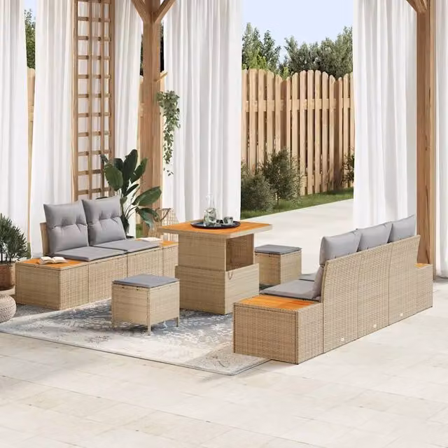 Set Divano da Giardino 8 pz 7-Numero di posti 3364807