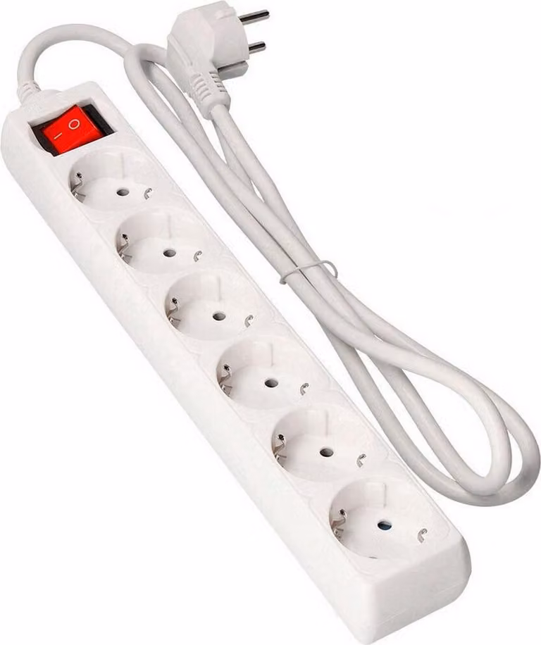 Blocco EDM - 6 prese con interruttore - 16A - 3m - 41046