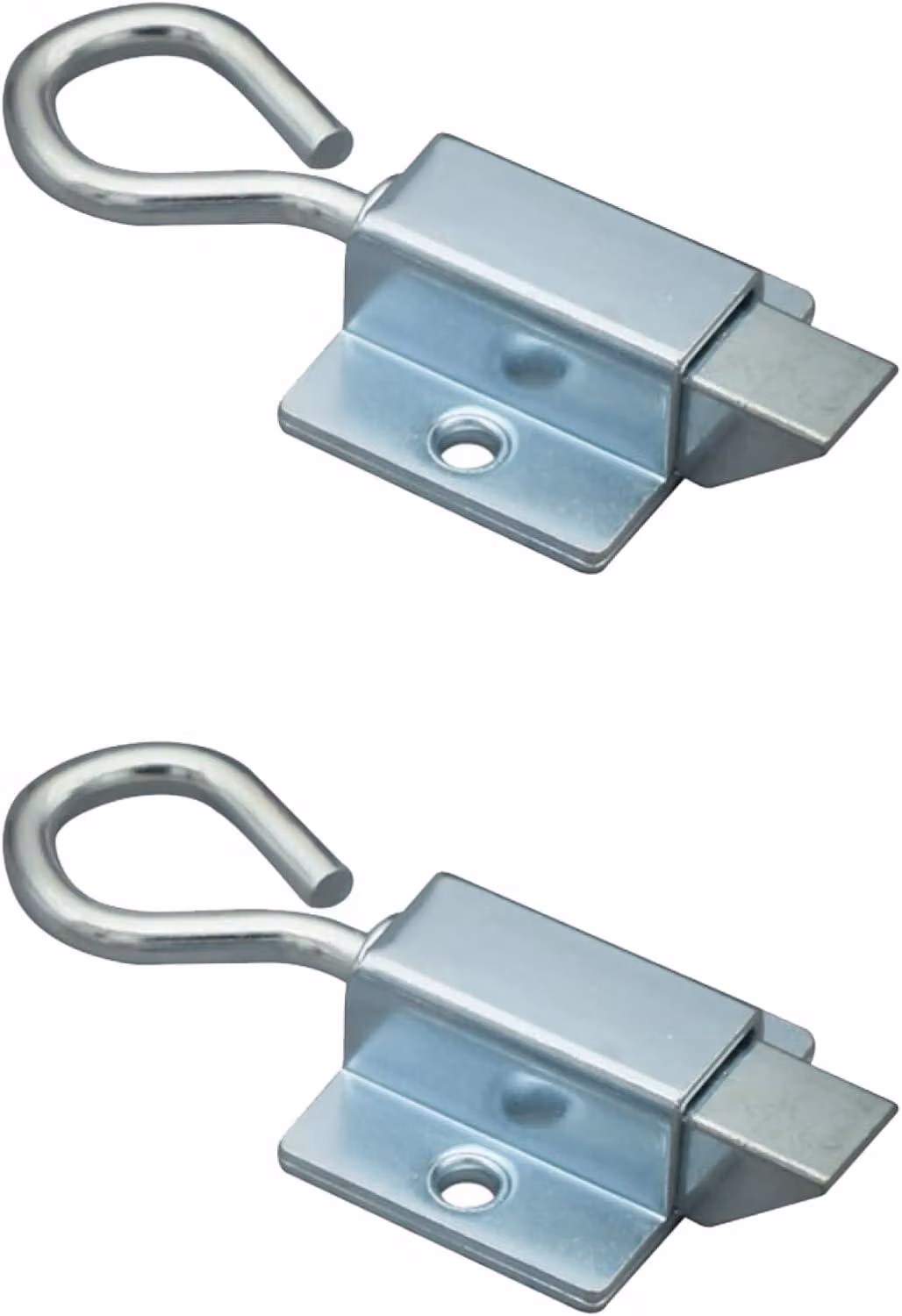 Blocco automatico per porte, con molla, confezione da 2 pezzi, per porte e cancelli