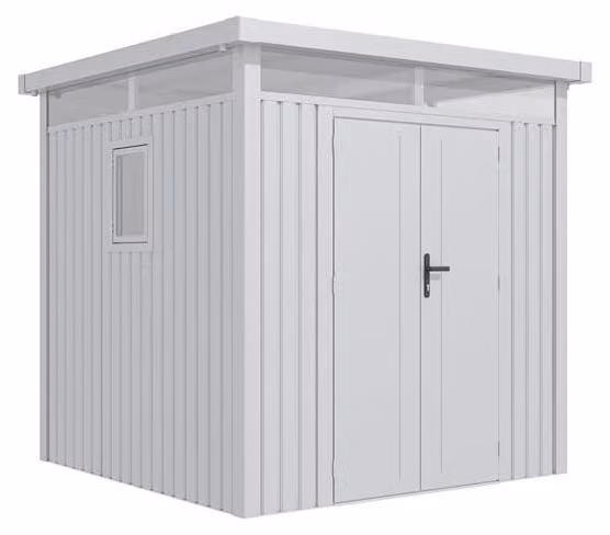 Casetta da giardino G21 Atlanta 529 - 230 x 230 cm, argento metallizzato