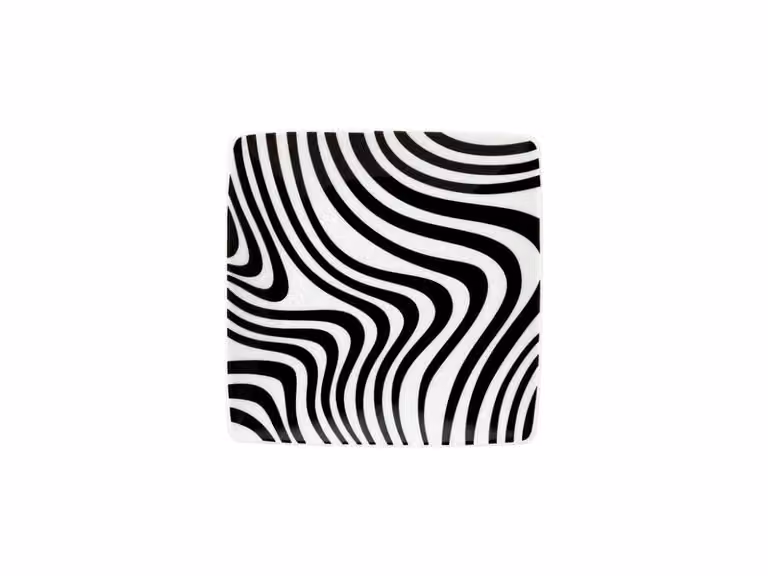 Home Monochrome Zebra Ciotolina - Quadrato