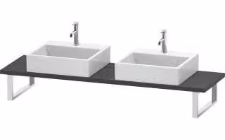 Consolle Duravit Cpmpact L-Cube 80-200x48cm, 2 A., spessore 3cm, grafica ma