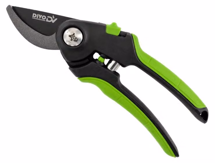 DIVODV 27891 Forbici manuali da giardino, 200 mm, colore verde