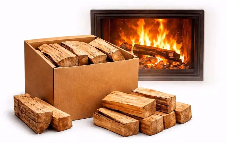 Legna di quercia stagionata in forno - 10 kg, adatta per stufe a legna e camini