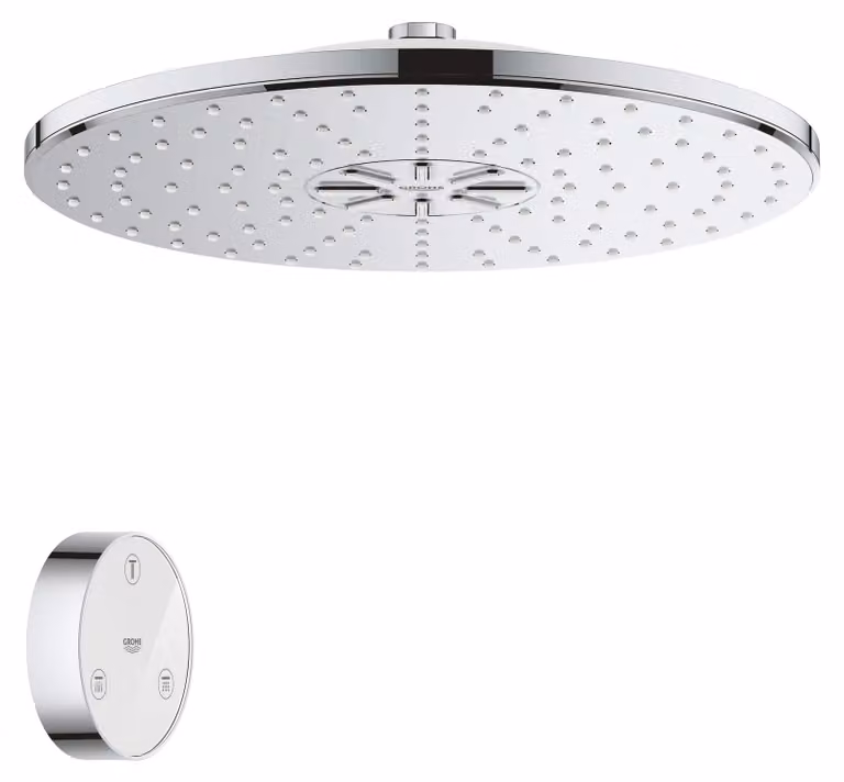 Doccia a soffitto SmartConnect 310, 2 getti, 35x42 cm, cromata