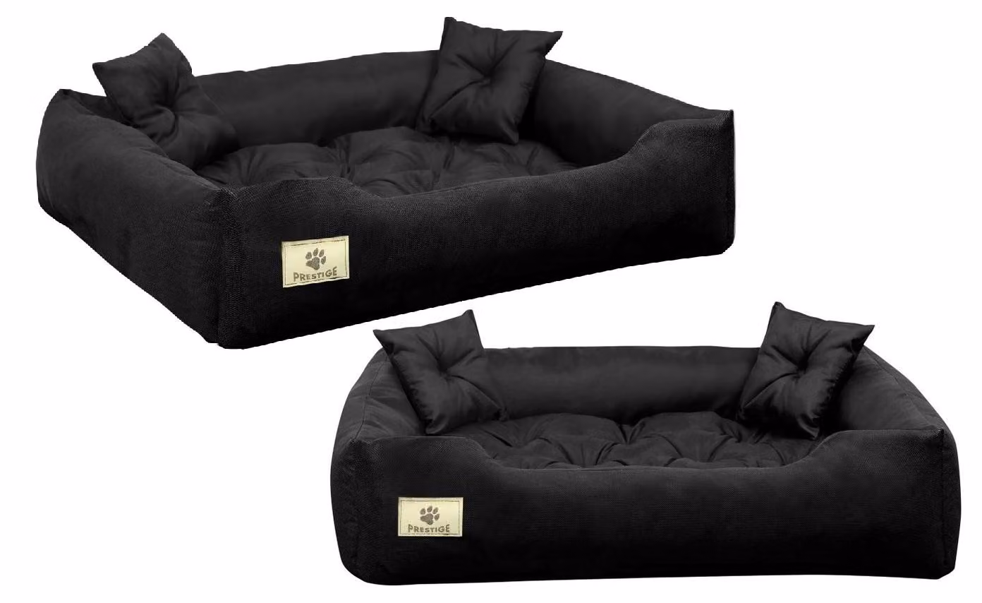 Cuccia per cani PRESTIGE 100x75 cm impermeabile nera
