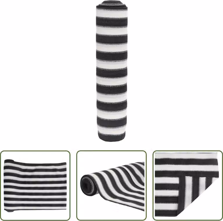 Il paravento Living Store antracite e bianco 1,5x25 m HDPE 195 g/m²