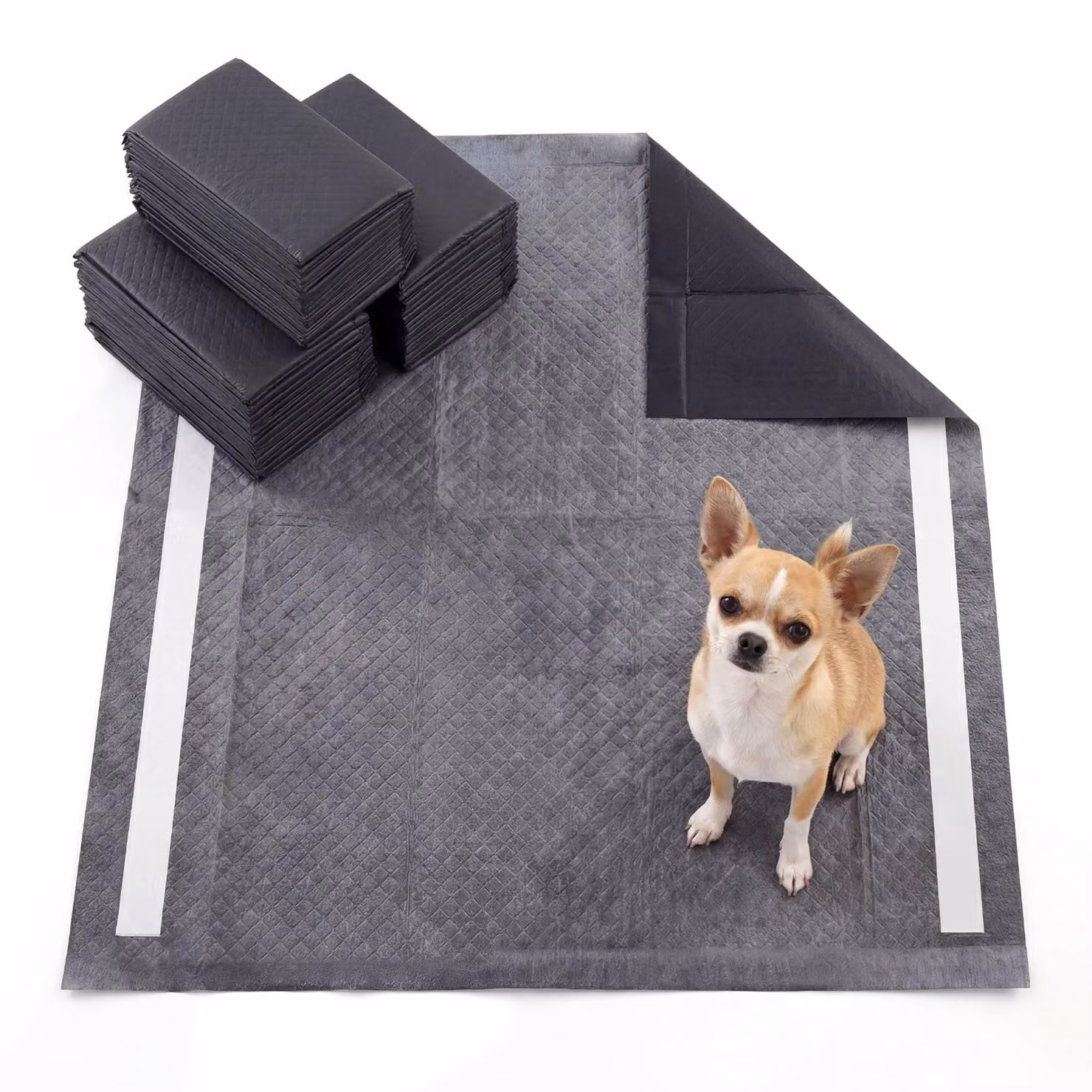Tappetini assorbenti per cani, confezione da 150 pezzi, 60x60 cm, 6 strati assorbenti