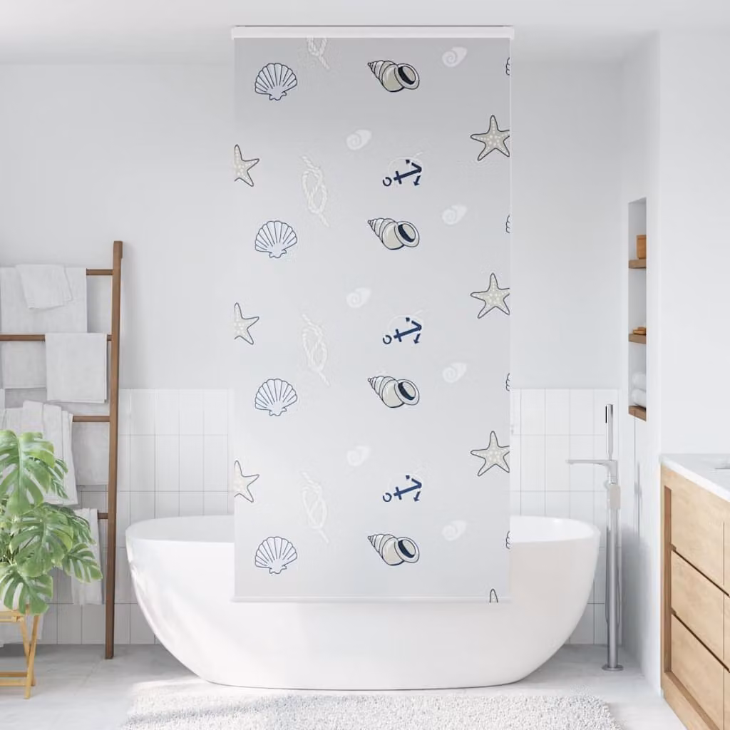 vidaXL Tenda a Rullo Doccia Cassonetto 110x240 cm Larghezza Tessuto