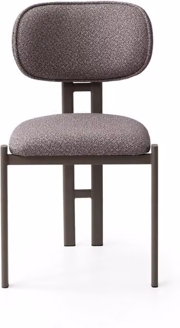 Set di sedie (2 pezzi) in metallo "Muriz" - Grigio cenere