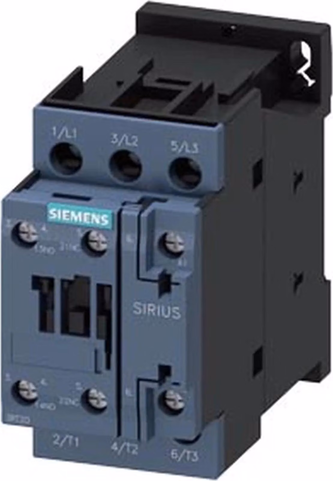Contattore Siemens, AC-3e, 9 A/4 kW/400 V, 3 poli, AC 230 V 50 Hz, 1S+1Ö, collegamento a vite, 1 pz.
