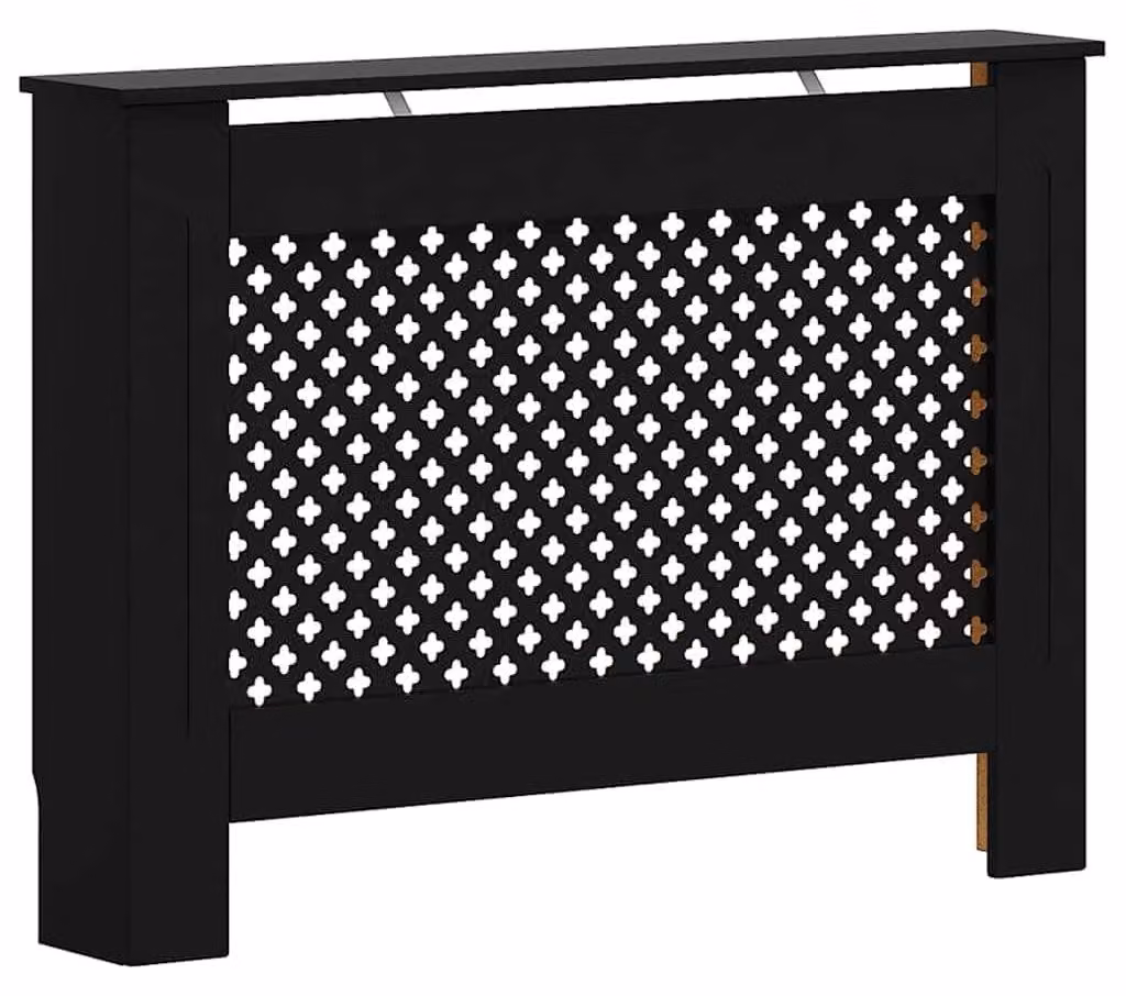 Solidchoice - Rivestimento per radiatore, colore nero, dimensioni 112 x 19 x 81,5 cm, realizzato in MDF