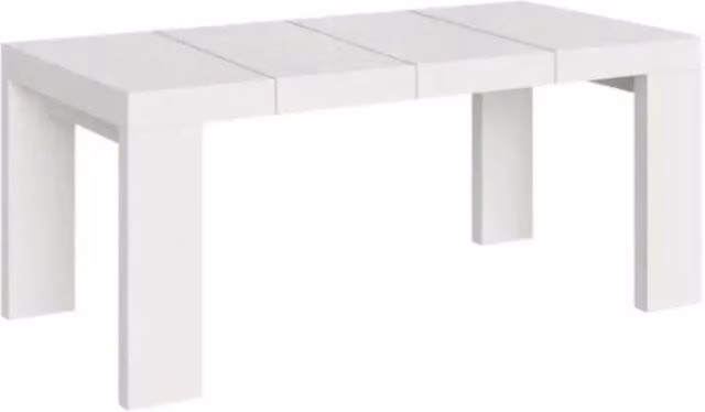 Tavolo allungabile 120/224x90 cm Roxell Premium colore bianco frassino