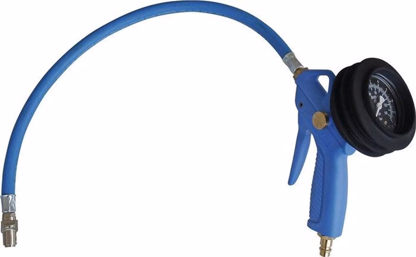 Gonfiatore manuale per pneumatici a luce pulsata con connettore rapido DN 7,2 EWO