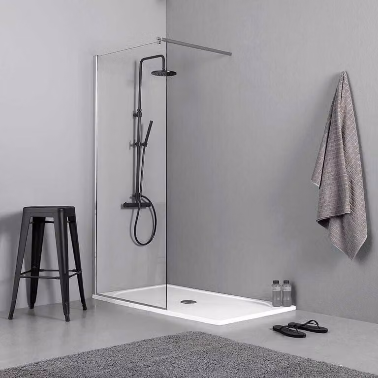 Box doccia walk in cm 110x190 cristallo trasparente