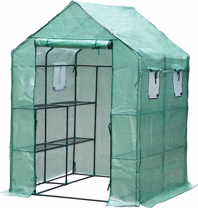 Jopassy serra in foglio Pomodoro Serra Serra Serra fredda Tenda in foglio riutilizzabile Verde 143x143x195cm
