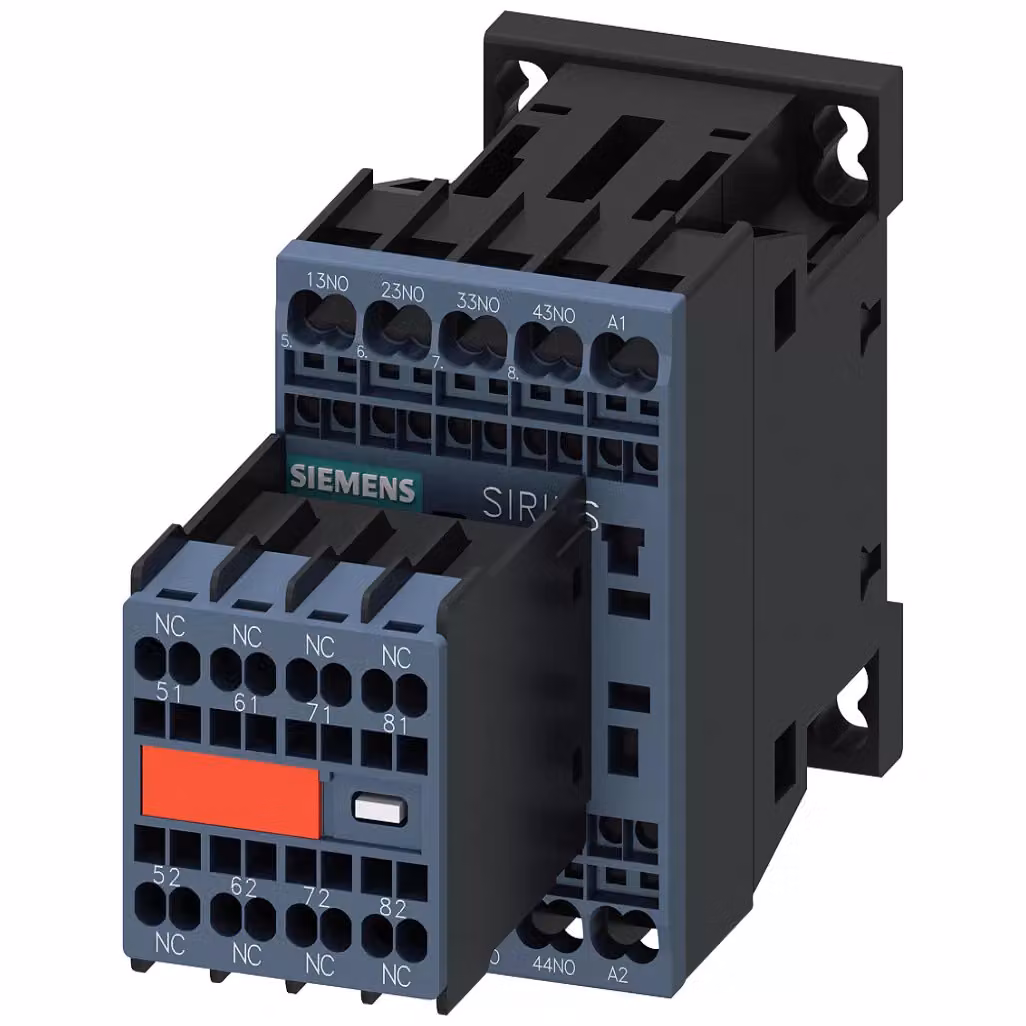 Contattore ausiliario Siemens, 4S+4Ö, CA 230 V, 50/60 Hz, S00, collegamento a molla 3RH22442AP00