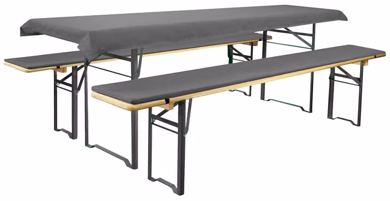 Omgoods - Set di 3 cuscini e tovaglia per tavoli da picnic