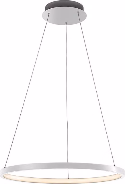 ZERUM Sospensione LED 45W 3000K Bianco - Lampada Anello in Alluminio IP20 Design Minimale per Ambienti Moderni - Rossini Group