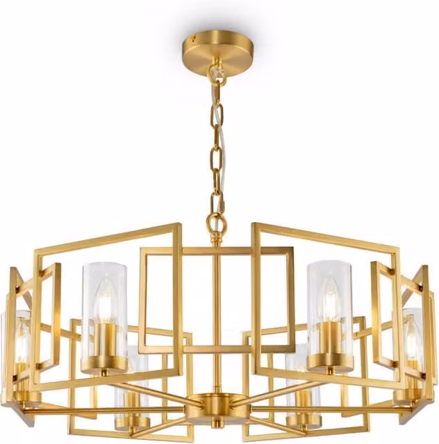 Lampada pendente House Bowi in metallo oro GIORDANOSHOP