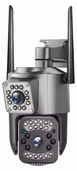 Verk 06365 Telecamera IP wireless con visione notturna e WiFi, 4G, nero