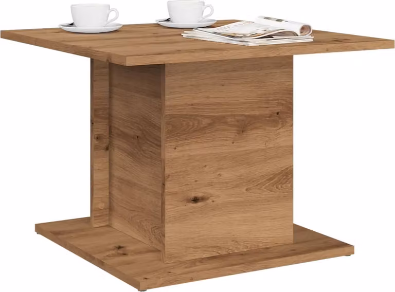 Maison Exclusive - Tavolino Artisan in rovere 55,5x55,5x40 cm Materiale ligneo